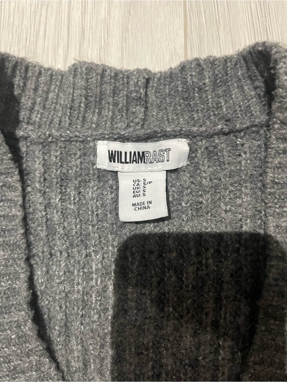 Charcoal Ribbed Button Cardigan 🩷 - Picture 2 of 2